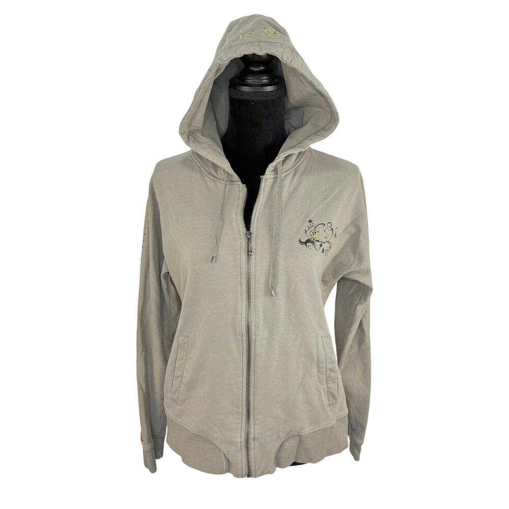 BCBGMAXAZRIA Bling Jeweled Zip Up Jacket - Women's Size XL